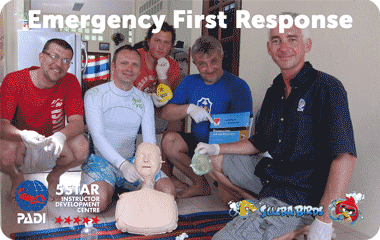 Курс Emergency First Response (Первая медицинская помощь включая сердечно-легочную реанимацию) на Пангане — ฿4,000 / 1 день